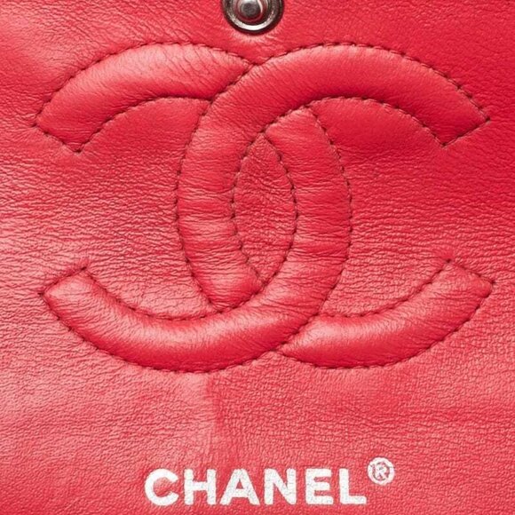 Chanel Pink Quilted Patent Leather Classic Medium Double Flap Bag - Picture 5 of 10
